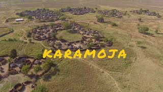 A Karamojong village known as “Manyatta” or “Ere”  Aerial View [upl. by Racso]