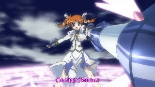 Nanoha vs Fate  ft Starlight Breaker scene  Mahou Shoujo Lyrical Nanoha The Movie 1st [upl. by Fredella]