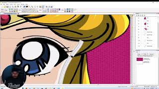 How To Digitize ANIME Eyes on EMBRILLIANCE  STITCH ARTIST TUTORIAL [upl. by Elohcim704]