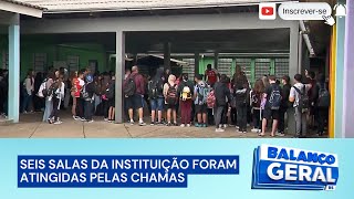 Esteio alunos voltam às aulas após incêndio em escola [upl. by Aikimat]