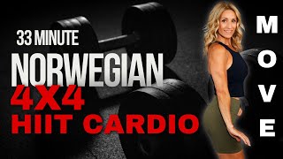 33 Minute Norwegian 4x4 Cardio HIIT Workout [upl. by Maris]