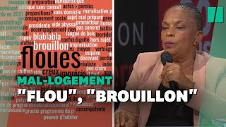 Sur le mallogement Taubira navait pas vraiment de programme et ça sest vu [upl. by Ellerehs]