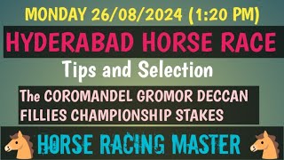 MONDAY 26082024🤙 HYDERABAD HORSE RACE 🤙Tips and Selection 🤙The DECCAN FILLIES CHAMPIONSHIP STAKES [upl. by Jarlath]