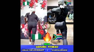 Aerobic Fitness 🇳🇬 X 🇿🇦 aerobicfitness chiloxtheexuberant fitness viral duet shorts tiktok [upl. by Enyamert]