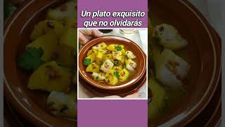 😋😋Delicioso Guiso de Patatas con Bacalao [upl. by Schach]