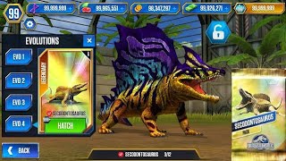 Secodontosaurus max feed out Jurassic world the game [upl. by Hartzel]