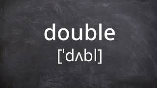 DOUBLE Pronunciation in American English [upl. by Assenat67]