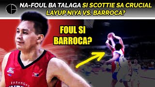 Good defense by BARROCA or FOUL ang layup ni ISKATI  Ginebra vs Magnolia [upl. by Suoicul]