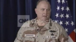 FILEGEN NORMAN SCHWARZKOPF AT BRIEFING [upl. by Naujaj]