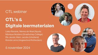 Webinar 3 CTLs amp Digitale leermaterialen [upl. by Ieluuk928]