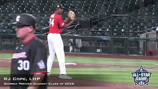 RJ Cope Prospect Video LHP Georgia Premier Academy Class of 2026 PGASG 3b Side Mechanics [upl. by Oynotna864]