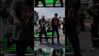 Plinio Cruz and Alex Pereira doing the Chama dance on track at F1 in Mexico 🏎️ [upl. by Gnoud]