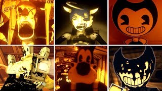 All Jumpscares Bendy and the Ink Machine 3  BATIM Chapter 3 [upl. by Ziguard]