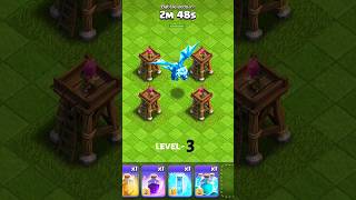 electro dragon vs every level Archer tower clashofclans coc shortvideo [upl. by Zoes577]