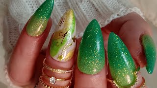 The Daily Nail Thermal Nails wAbstract Nail Art Nails diynails dippowdernails [upl. by Dorri]