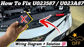 How To Fix Pre Collision System Malfunction Toyota U023587  U023A87  Wiring  Solution 💯 [upl. by Banebrudge]