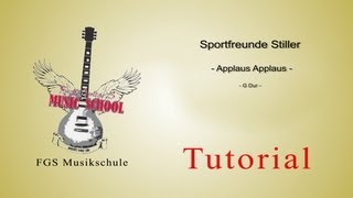 Sportfreunde Stiller  Applaus Applaus  Chords  Guitar Lesson  Tutorial  How to Play [upl. by Suivatnod]