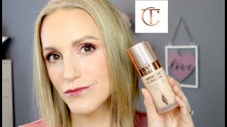 CHARLOTTE TILBURY AIRBRUSH FLAWLESS REVIEW  OVER 40 DRY SKIN [upl. by Snowber]