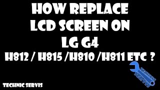 LG G4 LCD  Digitizer Screen Replacement with Housing Step by Step instruction  EASY [upl. by Ahsyle]