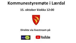 Kommunestyremøte i Lærdal 15 oktober 2024 [upl. by Lev]