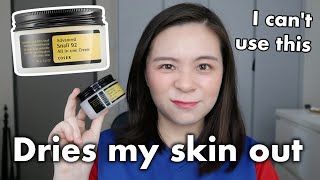 Cosrx Advanced Snail 92 All in one Cream Review  It Dries My Skin Out 😔  Malaysia Beauty YouTuber [upl. by Candie457]