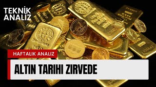 ALTINDA TARİHİ ZİRVE SATIŞ GELİR Mİ  DESTEK VE DİRENÇ NOKTALARI [upl. by Leaw]