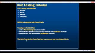 Creating your first unit test [upl. by Salazar483]