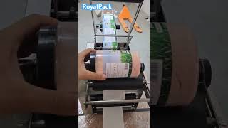 Semi Auto Sticker labelling Machine Mobile  9892335530 9833753754 ROYALPACK [upl. by Naimerej]