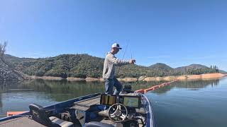 Small but Fat Spotted Bass on a Megabass Vision 110 Lake Oroville Action [upl. by Nylsaj]