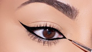 Try this technique to Apply PERFECTLY THIN Eyeliner You’ll LOVE it [upl. by Lehar]