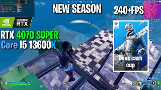 RTX 4070 Super  I5 13600K  Fortnite chapter 5 season 3  Duos cash cup  Performance mode  1080p [upl. by Gunilla]