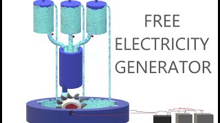 FREE ELECTRICITY WITH HYDRO ELECTRIC GENERATOR  WITHOUT RUNNING WATER [upl. by Haliled]