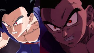 New LF Transforming Beast Gohan References  Side By Side  Dragon Ball Legends [upl. by Helgeson]