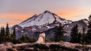 Sunset Elopement in the North Cascade Mountains of Washington [upl. by Jeminah711]