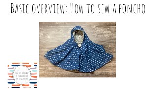 How to sew a reversible poncho a brief overview [upl. by Watt]