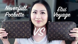 Louis Vuitton Etui Voyage PM VS Neverfull Pochette MMGM [upl. by Earleen]