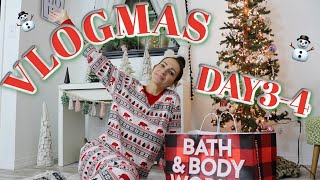 VLOGMAS DAY 34 CANDLE SALE 5 MINUTE MAKEUP amp CHRISTMAS PJS [upl. by Eceinej]