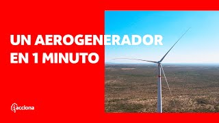 ¿Cómo montamos un aerogenerador Descúbrelo en 1 minuto  ACCIONA [upl. by Brotherson]