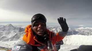 Amazing video from top of Mount Everest Anand Kumar on peak [upl. by Yerggoeg]