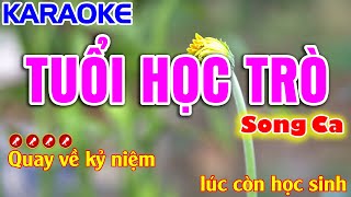 Tuổi Học Trò Karaoke Nhạc Sống SONG CA  Phối Hay   Tình Trần Organ [upl. by Apfelstadt]