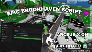 New Epic Brookhaven Script Hack  SILENT HUB 19 👾 10 SCRIPTS FluxusHydrogenDeltaArceus X Mobile [upl. by Quenby]