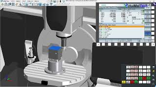 DMU50 CNC Mill  New Siemens 840D HuiMaiTech Virtual CNC Training System [upl. by Naahsar]