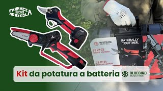 Kit da potatura PS 22 23 e CS 22 04 recensione e prova delle forbici e potatore BlueBird [upl. by Nonnad]