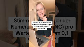 Verbessert sich der Numerus Clausus NC um 01 pro Wartesemester short studieren nc [upl. by Kuebbing168]