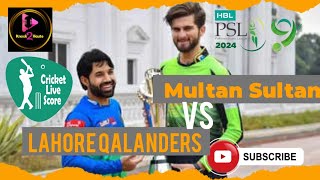 🔴LIVE MULTAN SULTANS VS LAHORE QALANDARS  MATCH 14  HBL PSL 9 2024 [upl. by Tepper]