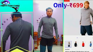 Kalenji Running Longsleeved Tshirt Run Warm  light grey  Decathlon clothes  Winter clothes [upl. by Jehial]