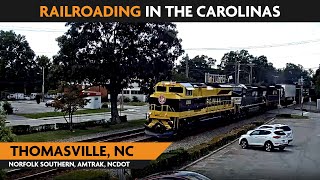 Thomasville North Carolina USA  Virtual Railfan LIVE [upl. by Clarette]