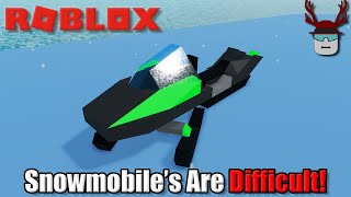 I Built A SNOWMOBILE  Roblox Plane Crazy 104 [upl. by Roinuj]