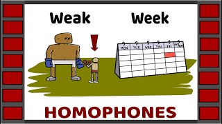 Homophones  Examples of 60 homophone pairs  English Vocabulary  Homographs  Homonyms [upl. by Friedrick754]