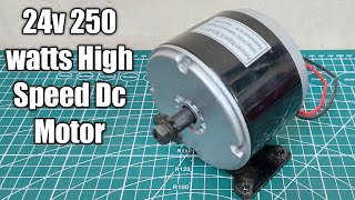 24v 250watts MY1016 DC High Speed 3000 RPM Electric Cycle Powerful DC Motor [upl. by Enitram271]